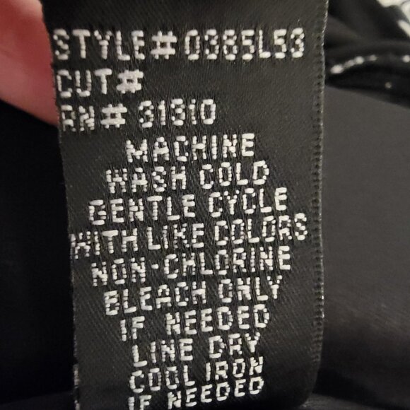 AB Studio‎ Dress Black White Drape Back Sleeveless Womens Large EUC - Picture 7 of 7